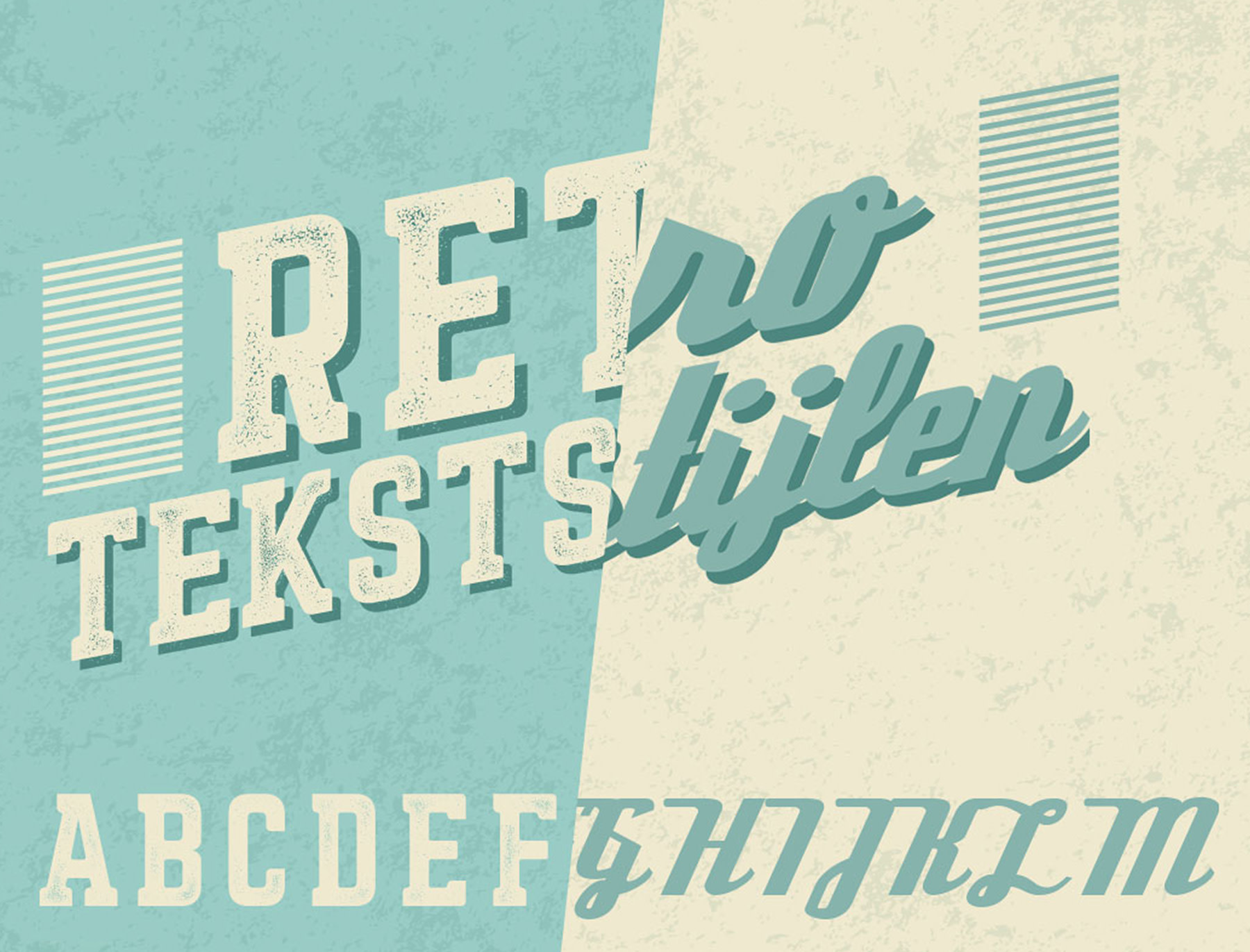 FreebieFriyay #9 - Designtrend retro tekststijl