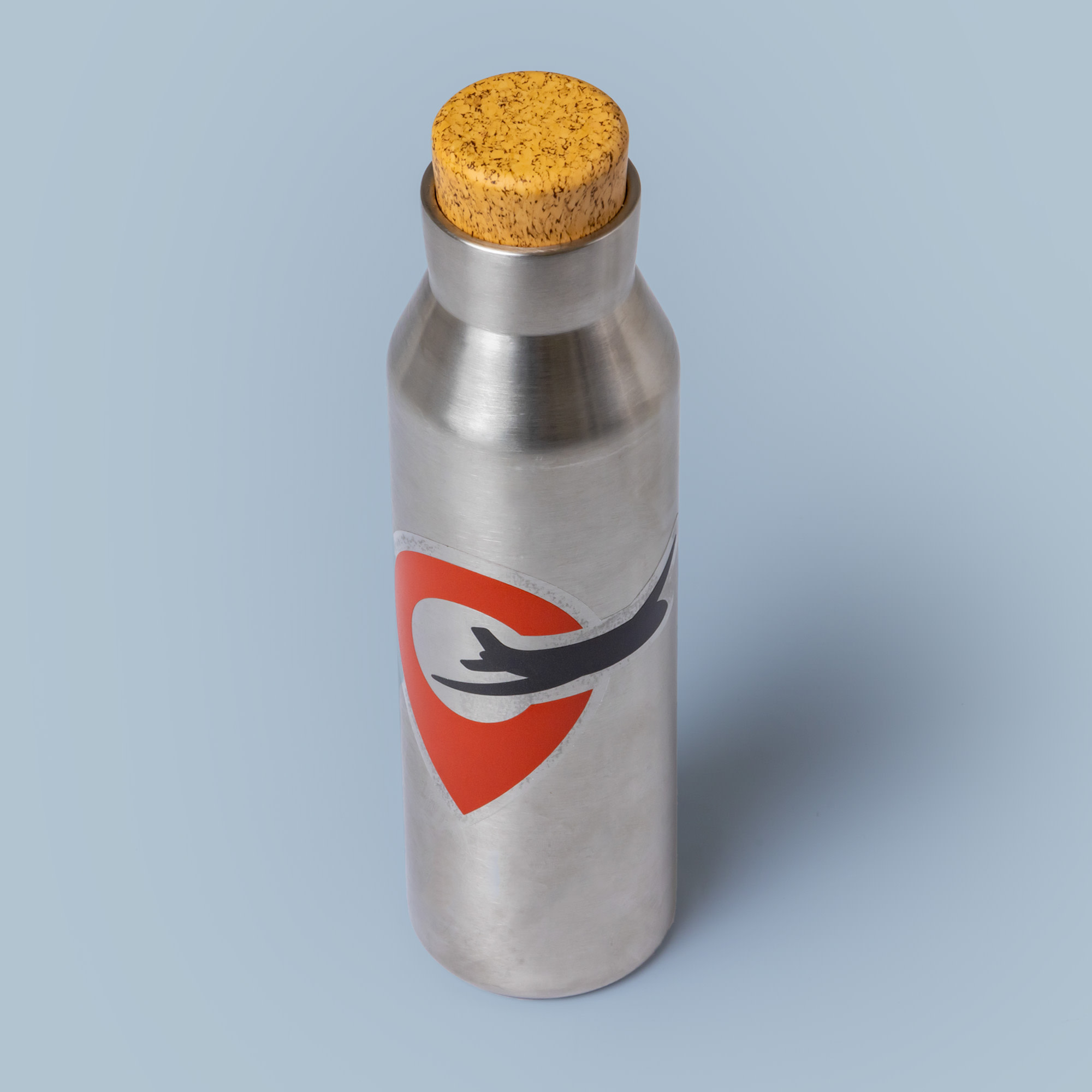 ContourKleinFormaatSticker Transparant Fles-Traveler