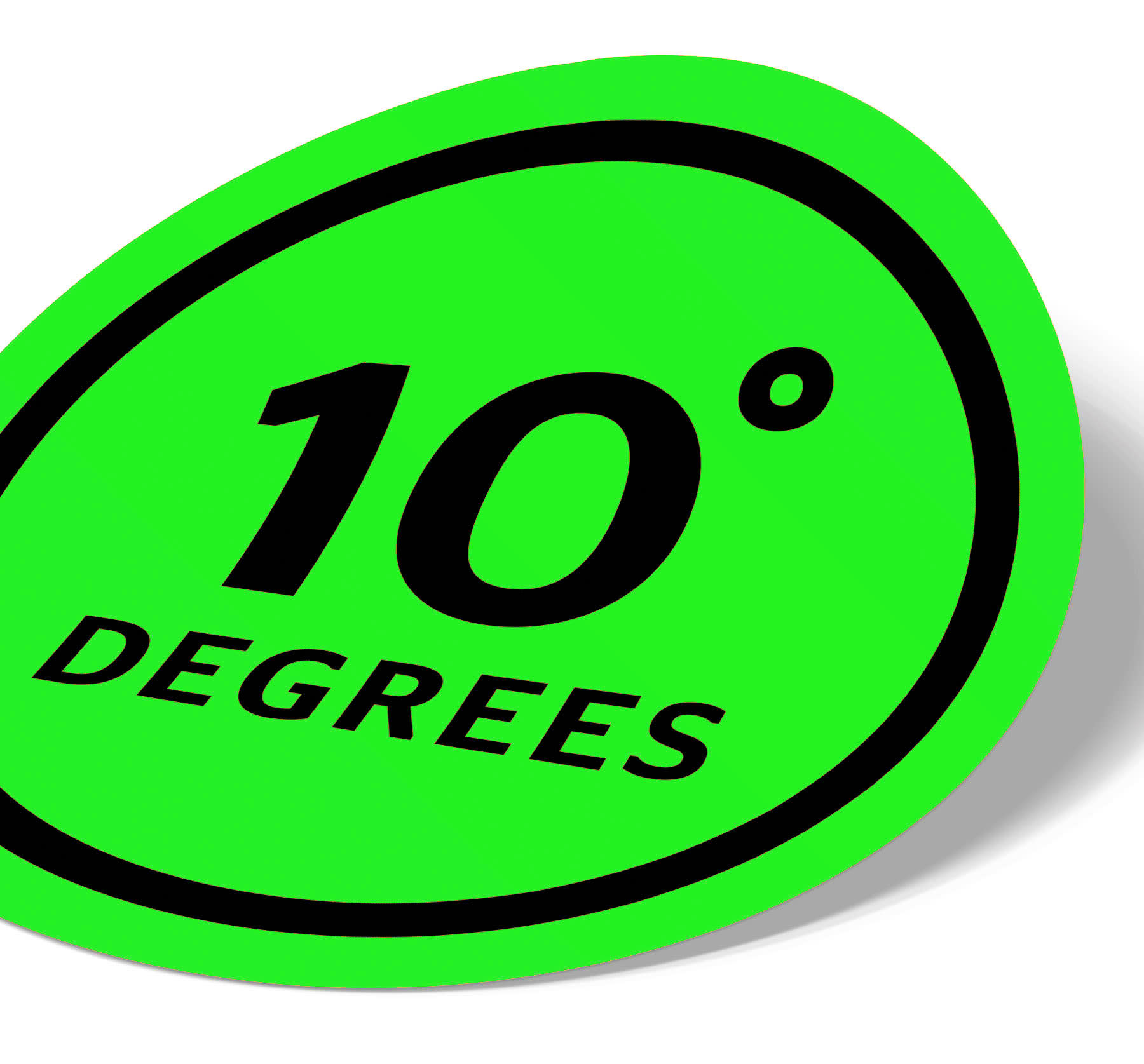 Autocollant papier néon vert