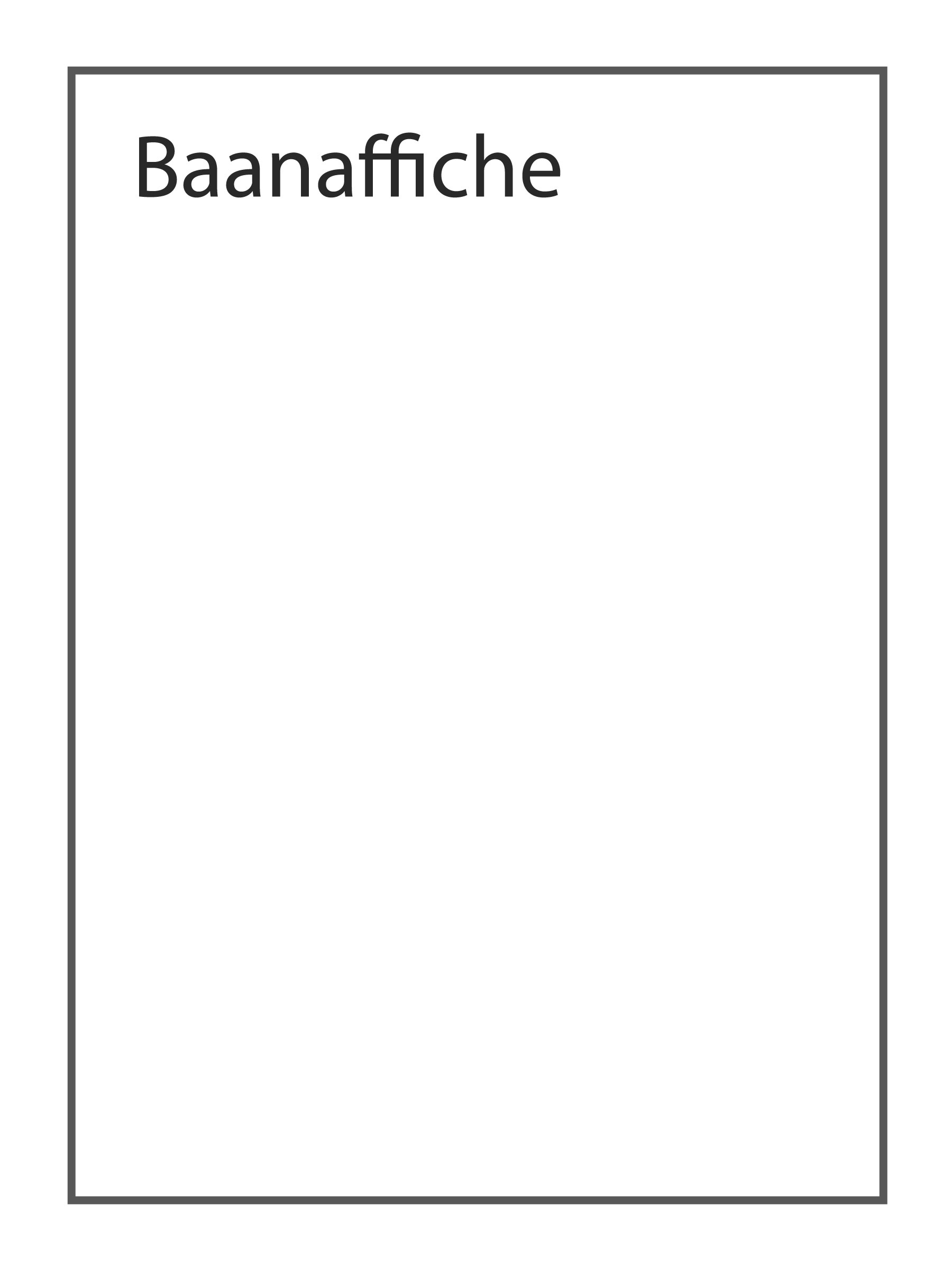 Baanaffiche (1200 x 1600 mm)