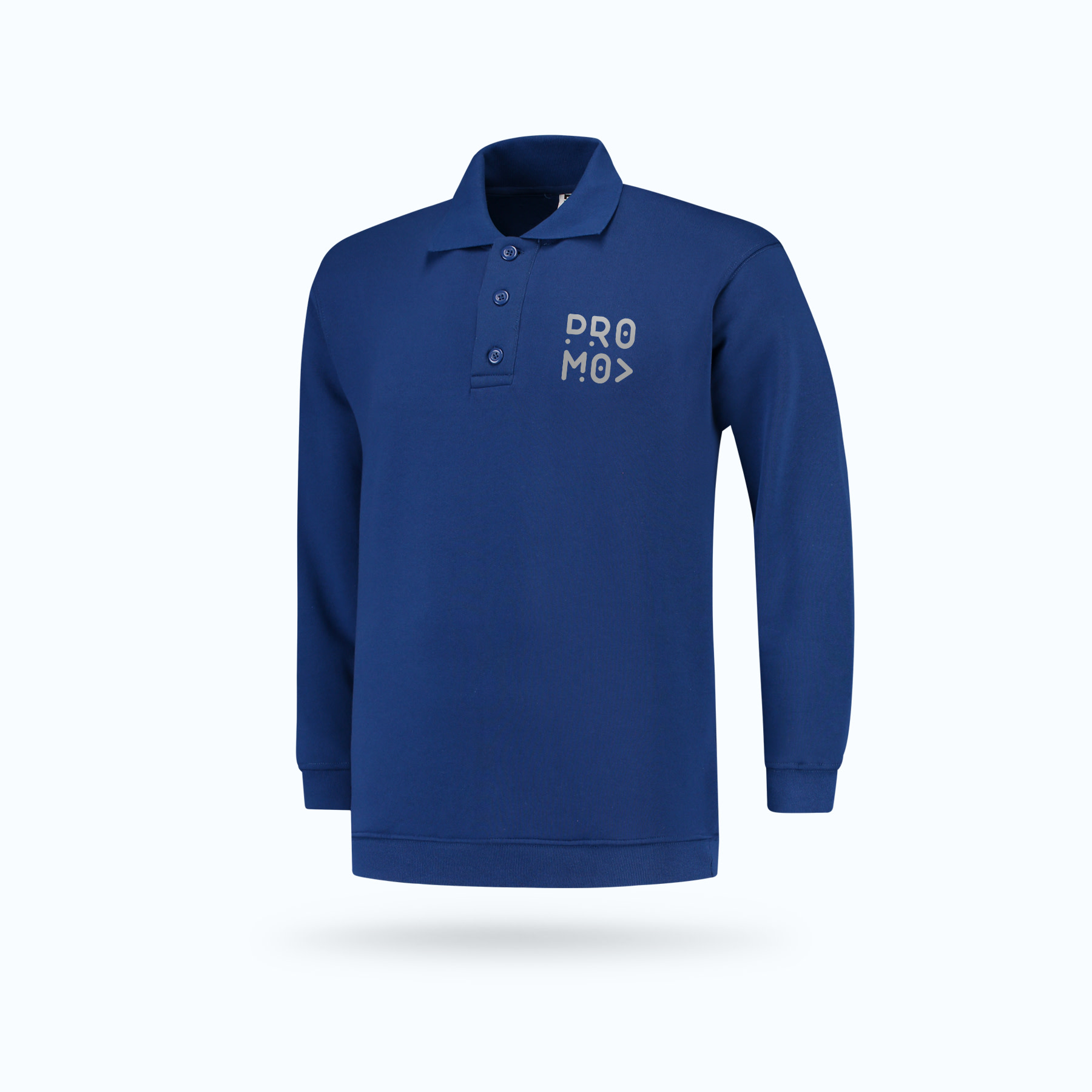 Werktrui-polo-boord-front-blauw