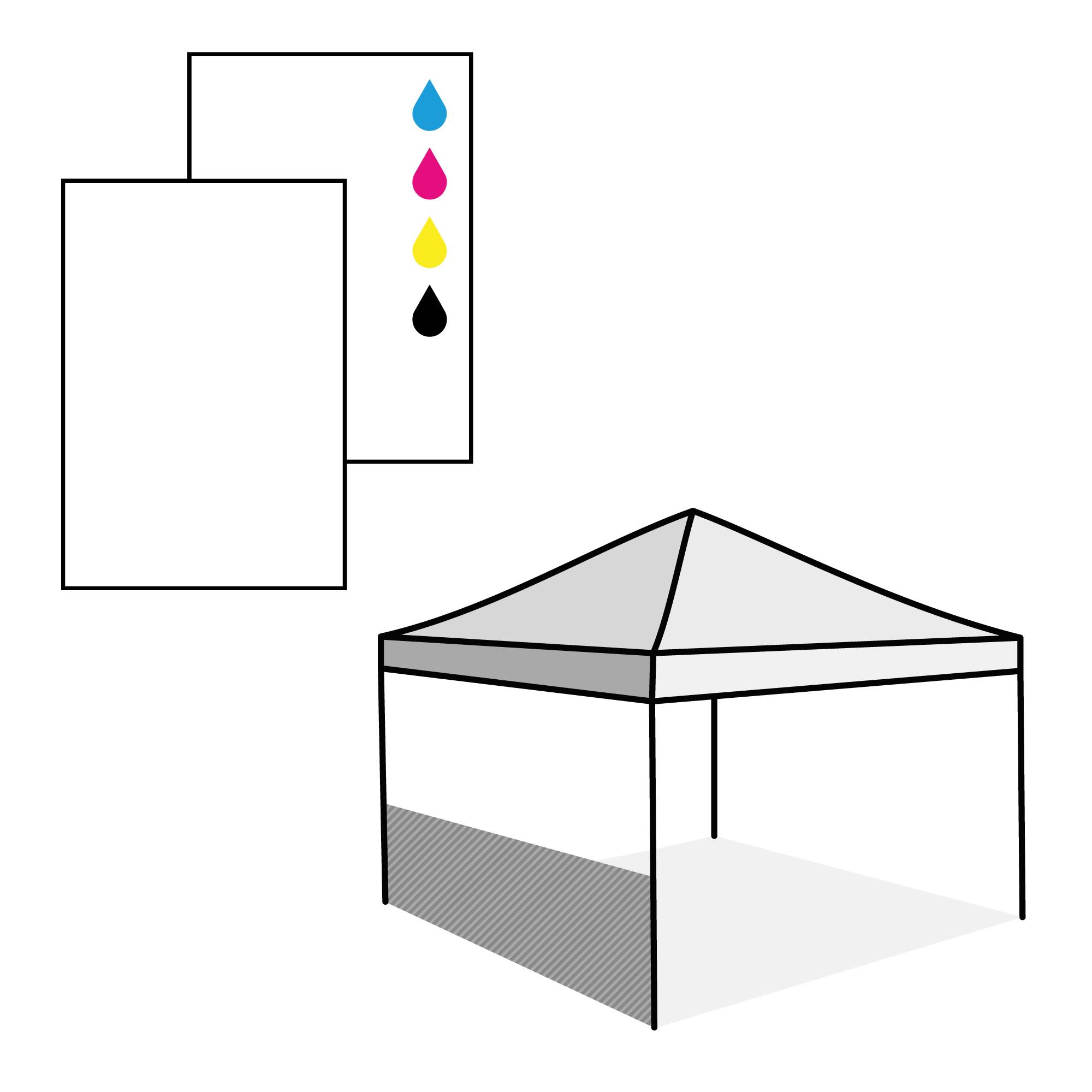 Demi-paroi, impression du côté extérieur