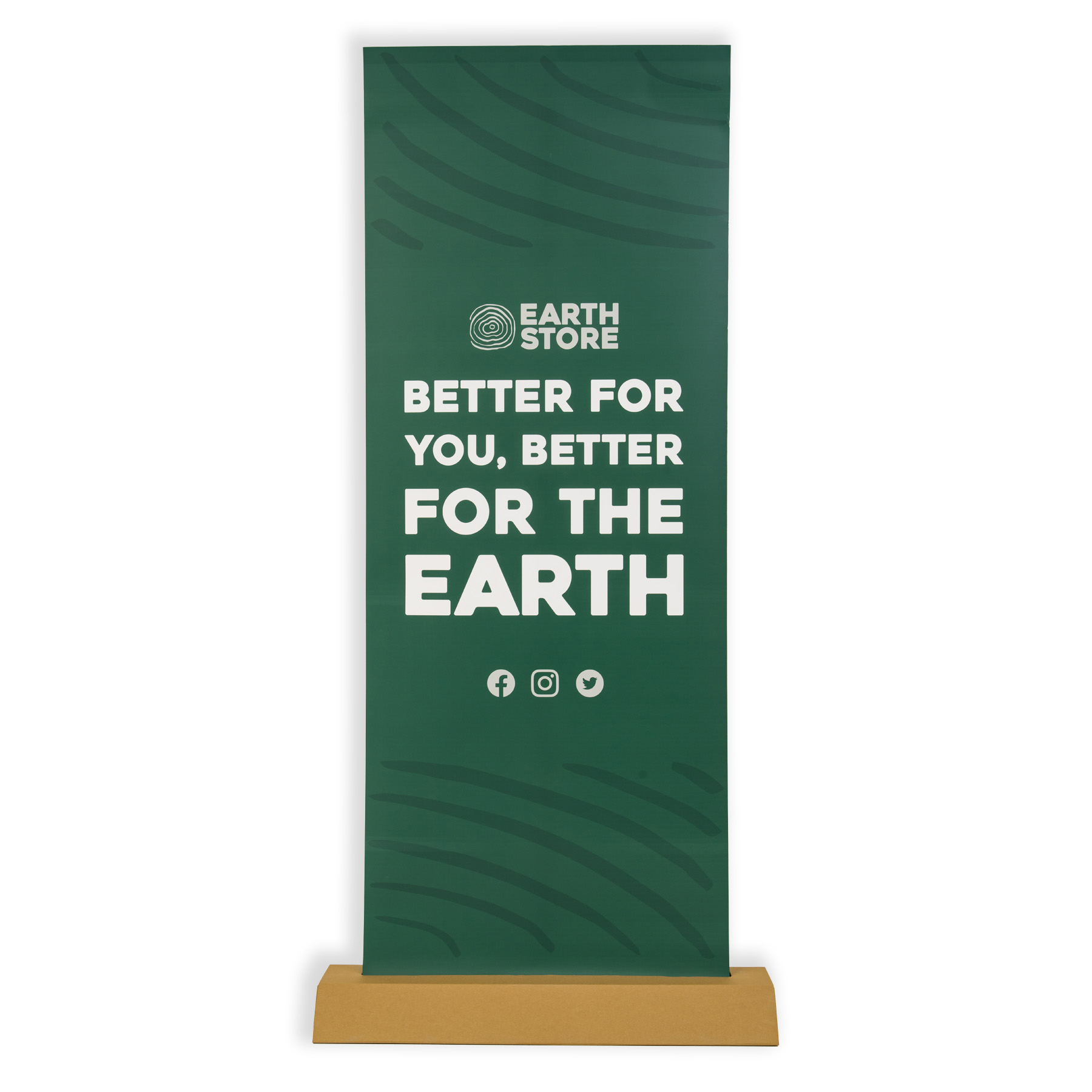 Kartonnen roll-up banner FEATURED