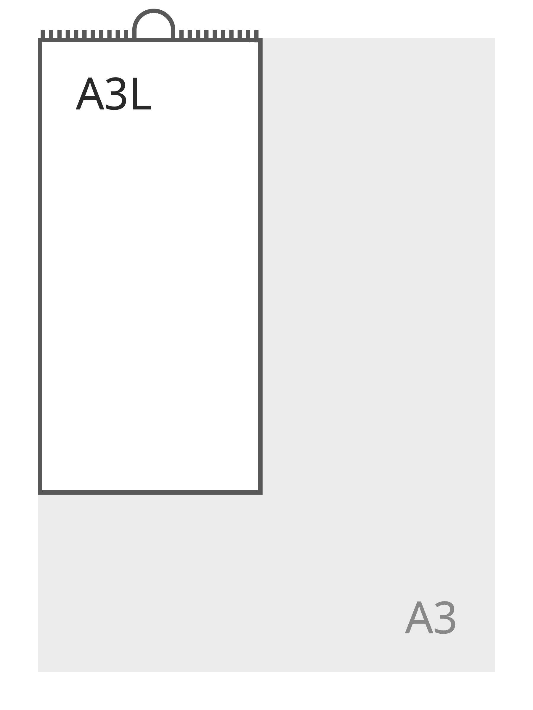 A3 large (140 x 297 mm)