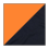 Néon orange/noir
