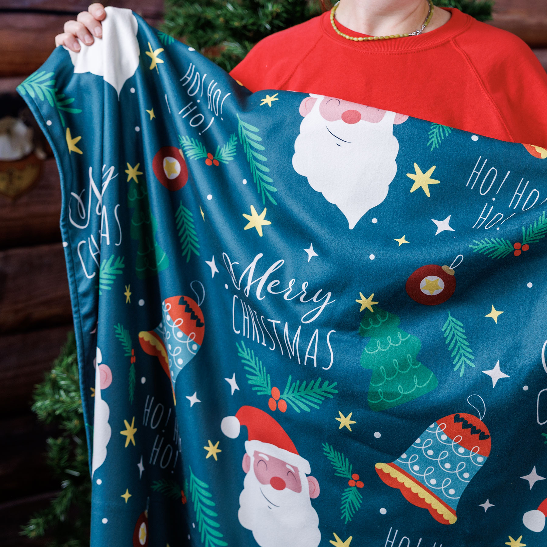 Kerstproducten-plaid