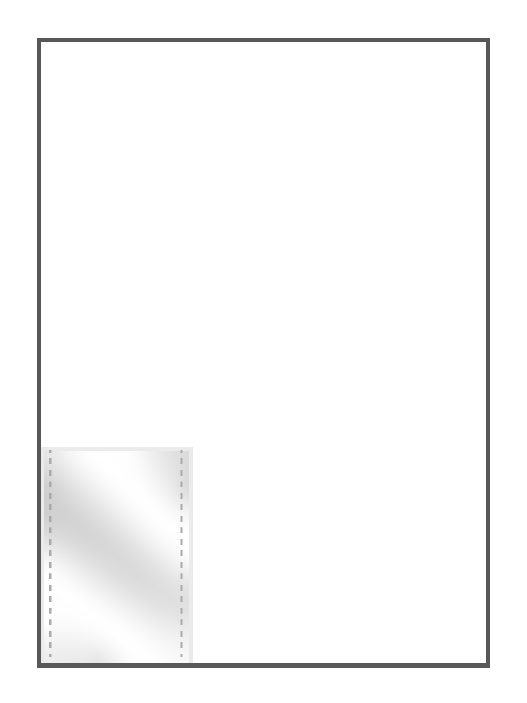 Pochette verticale pour cartes de visite (62 x 92 mm)