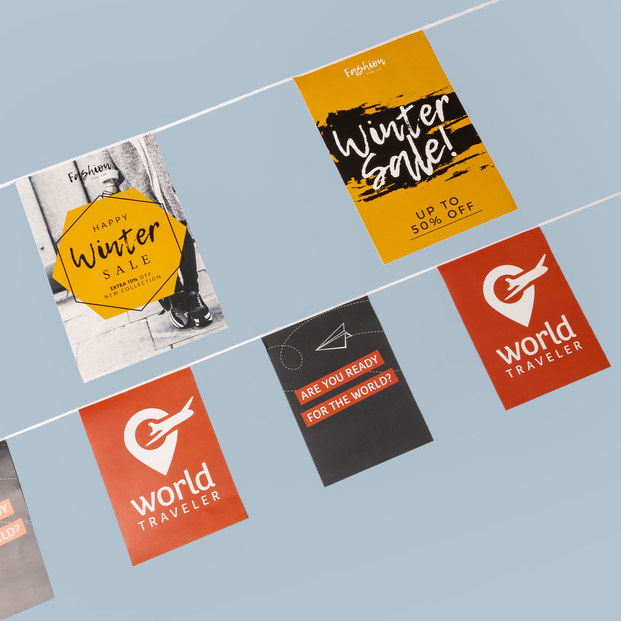 Vlaggenlijn formaten