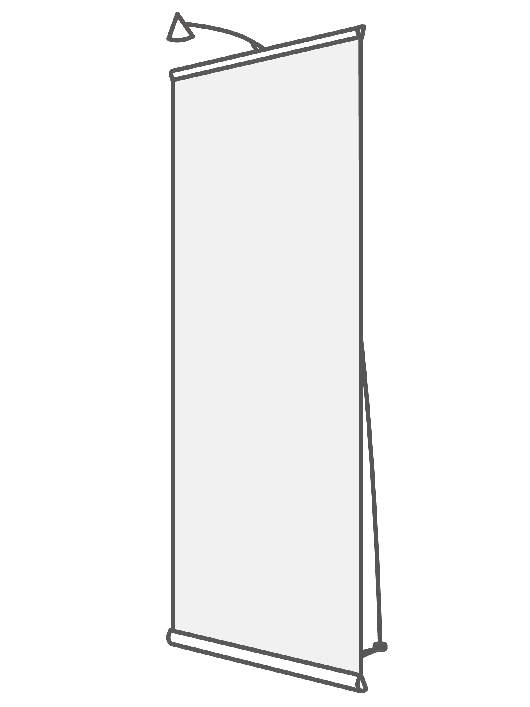 L-banner Simple (90 x 200 cm)