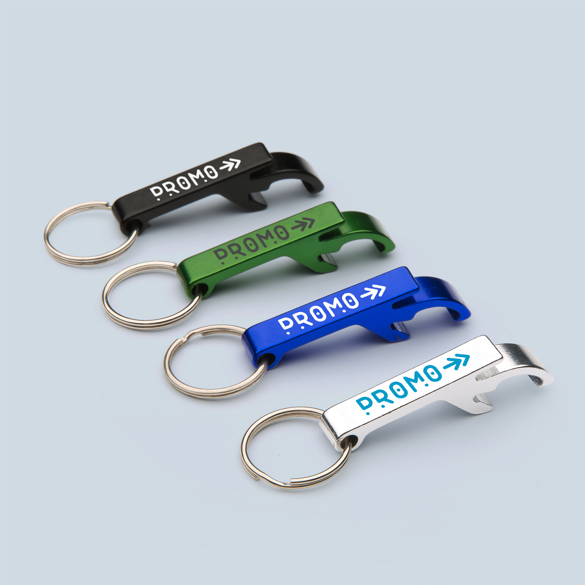 Sleutelhanger met fles en blikopener