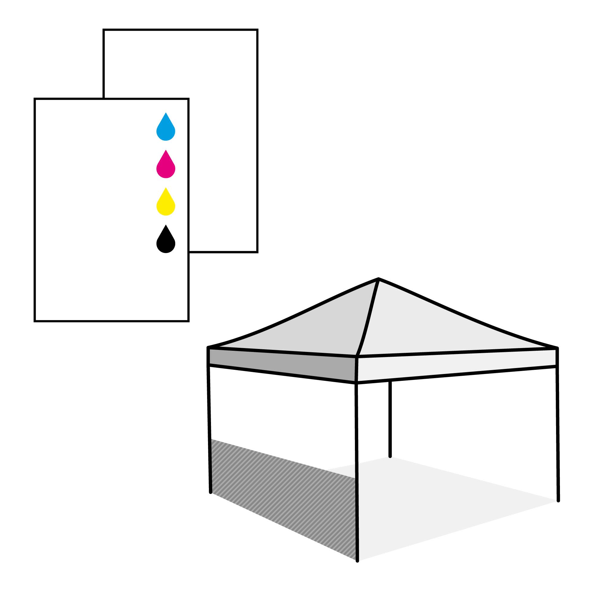 Demi-paroi, impression du côté intérieur