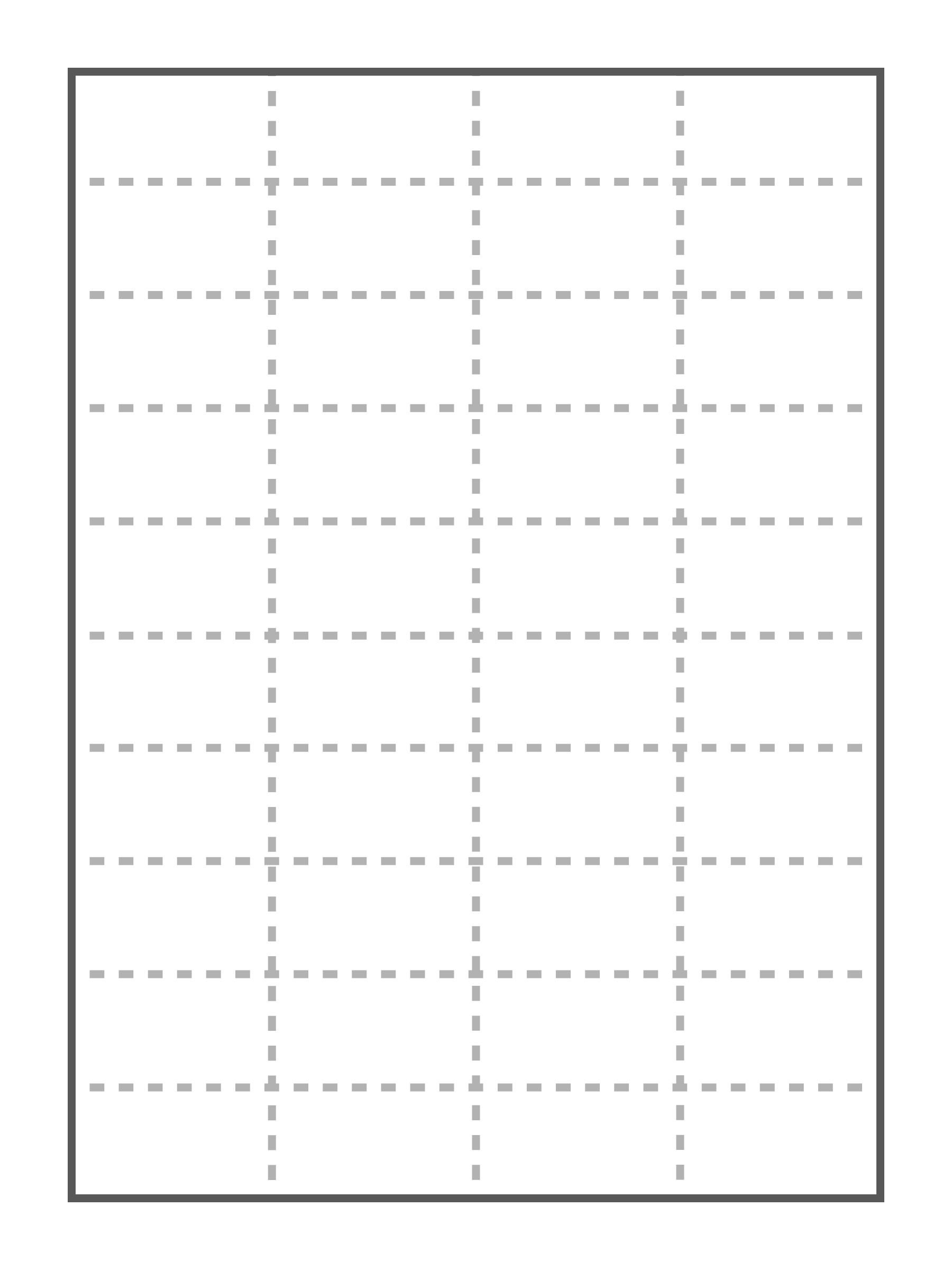 Feuille A4, 40 bons par page