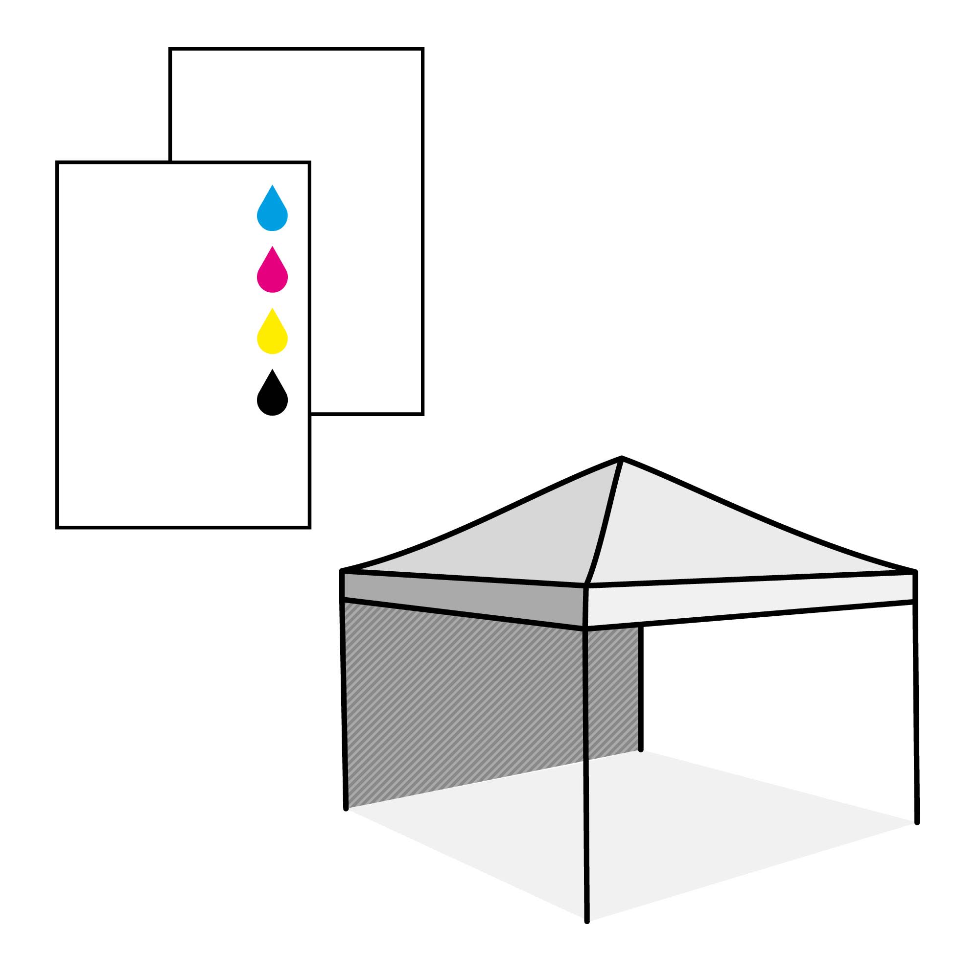 Paroi complète, impression du côté intérieur