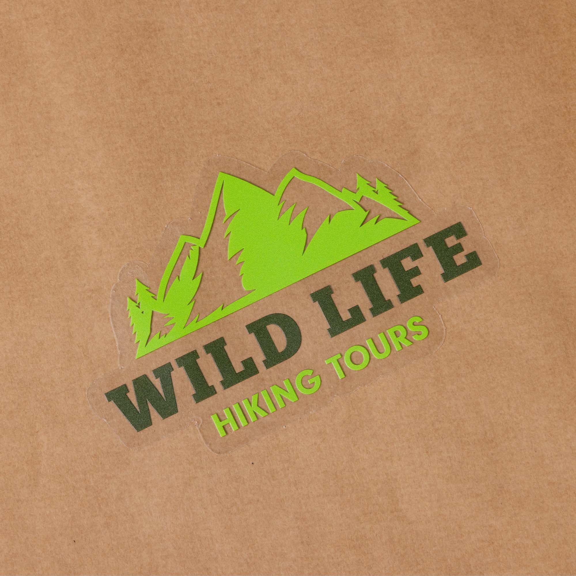 ContourKleinFormaatSticker Transparant Wildlife