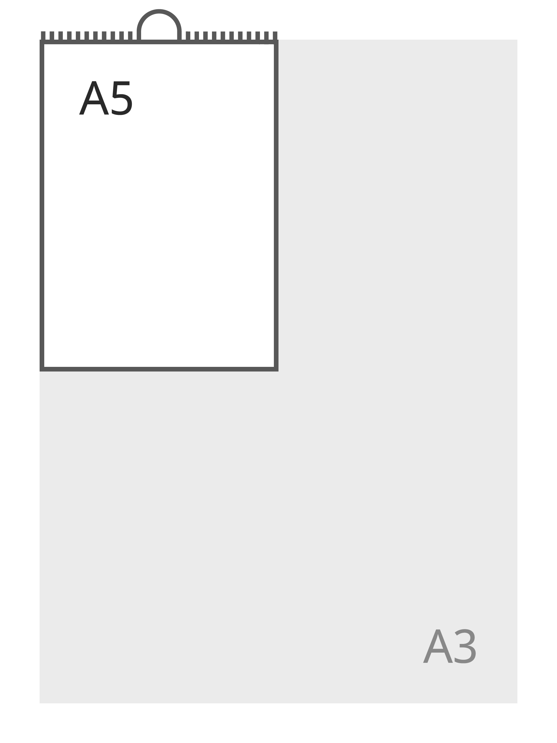 A5 portrait (148 x 210 mm)