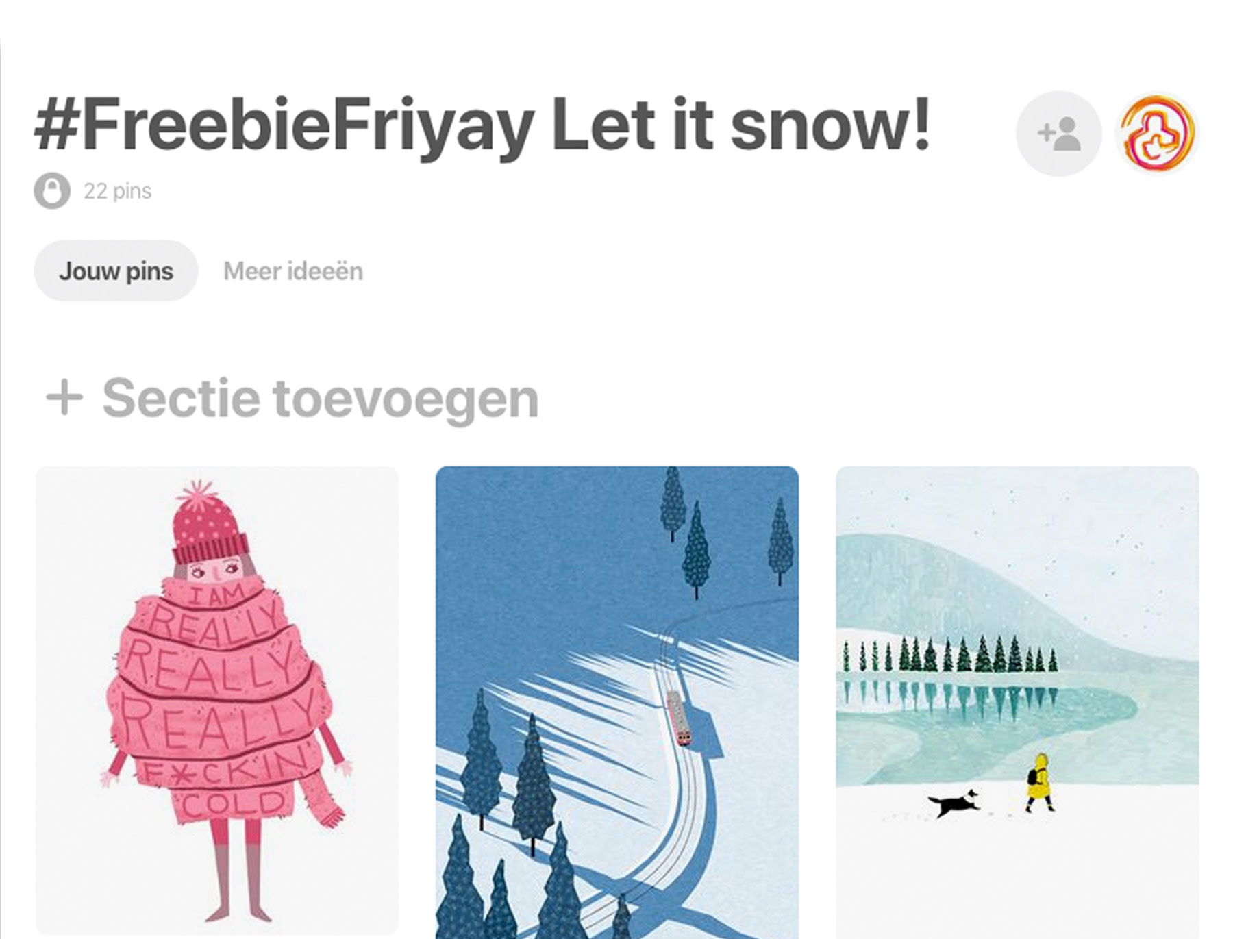 freebiefriyay-week-20 pinterest-let-it-snow