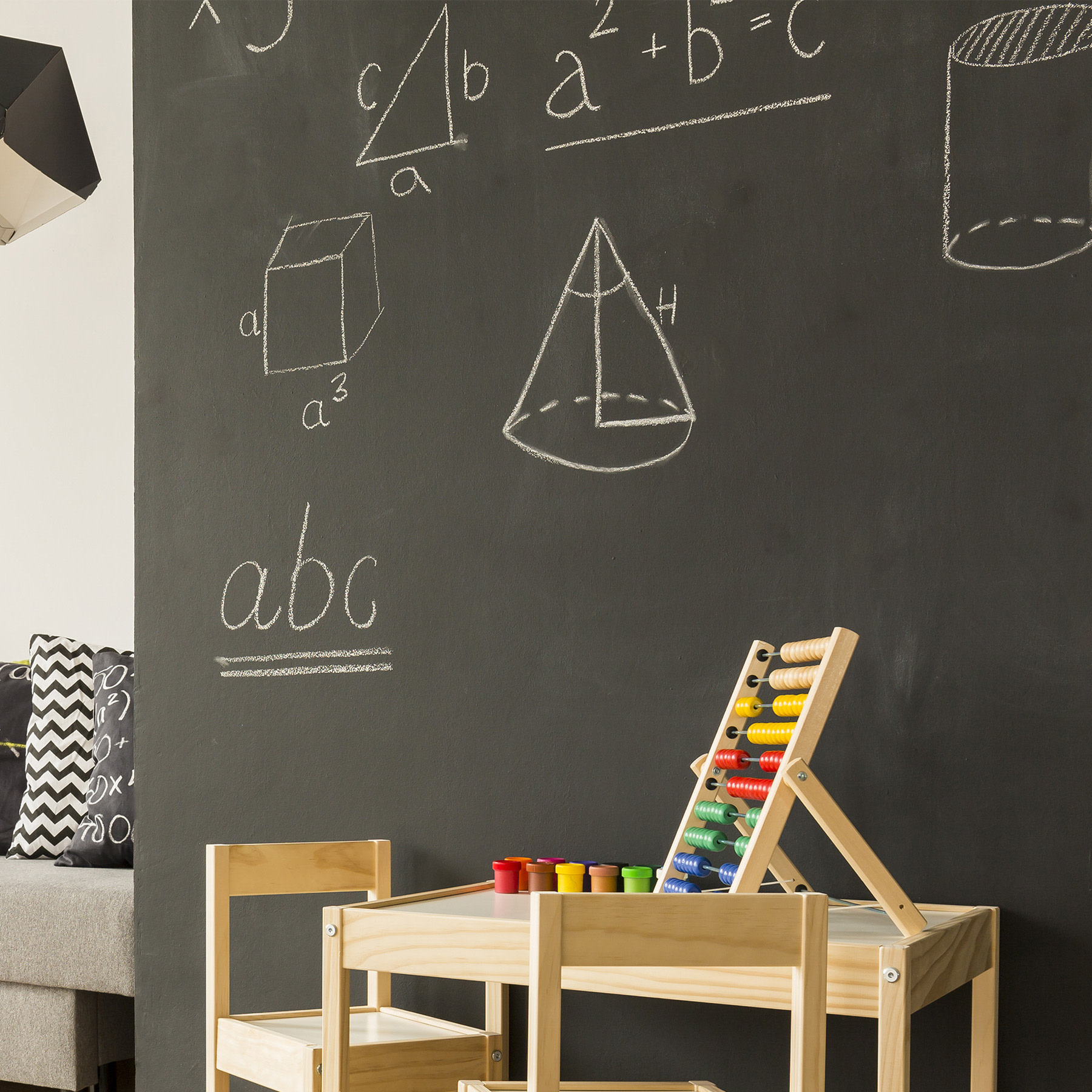 Krijtbordsticker nabewerkt