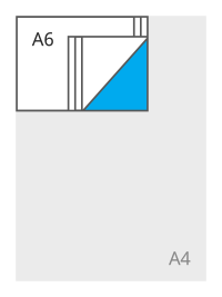 A6 liggend (148 x 105 mm)