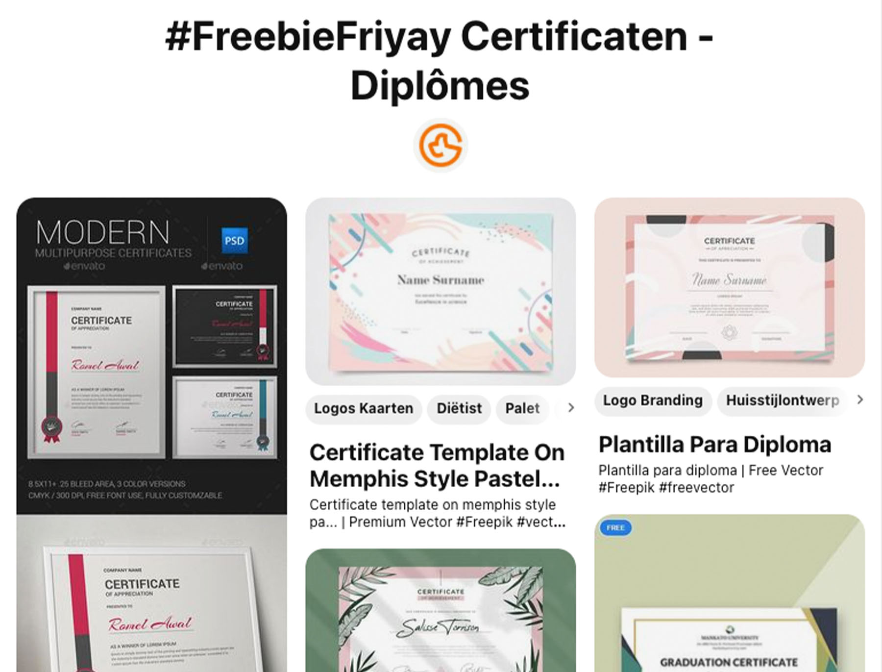 freebiefriyay-week-71 pinterest-certificaten