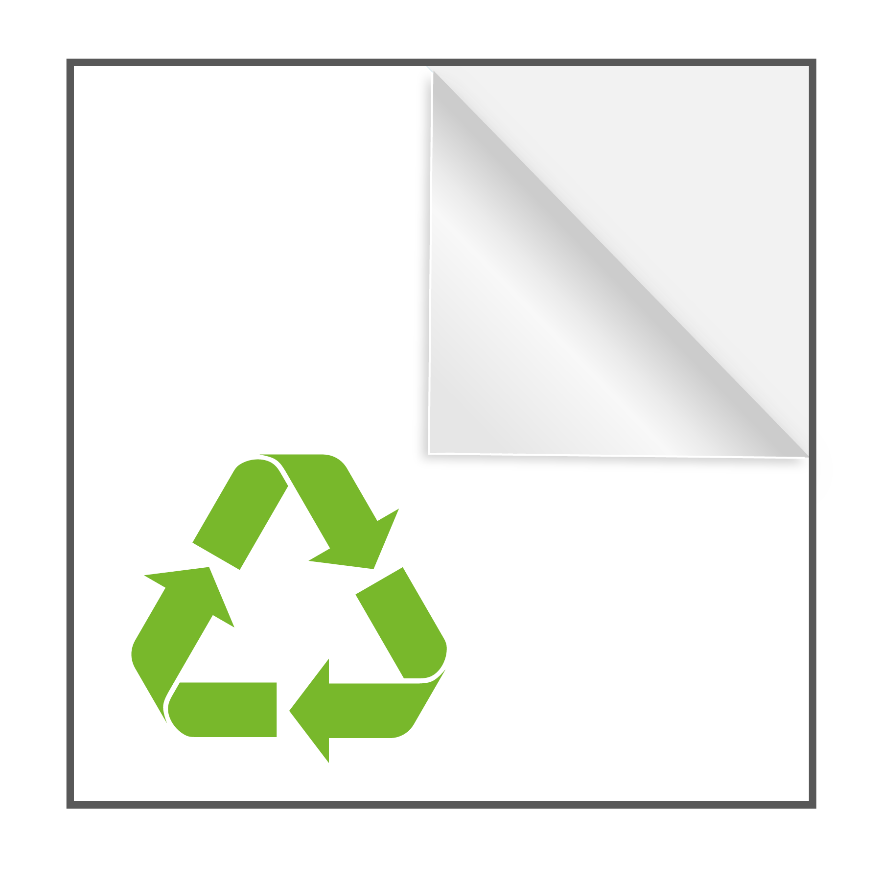 Gerecycled plastic wit