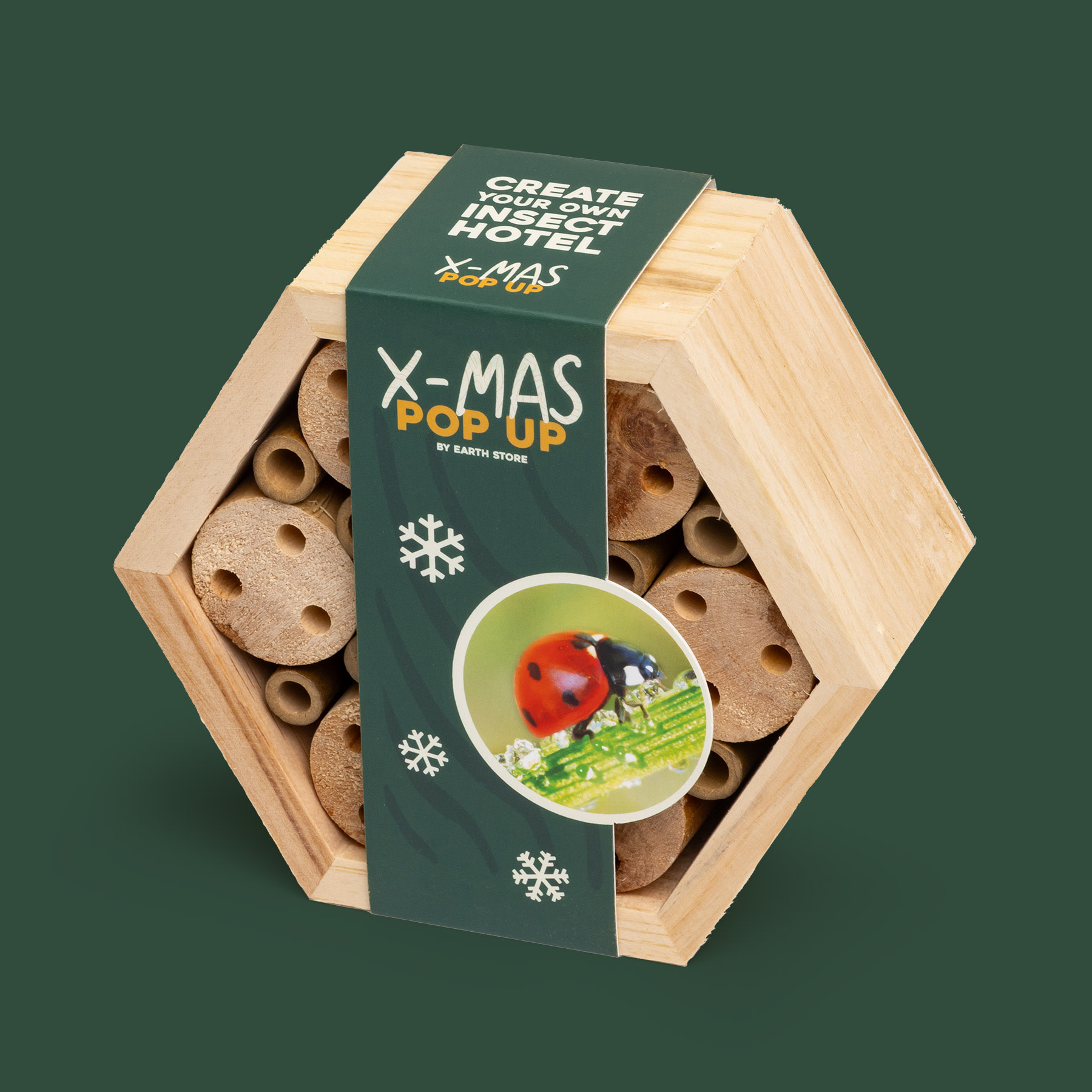 kerst-insectenhotel donkergroen