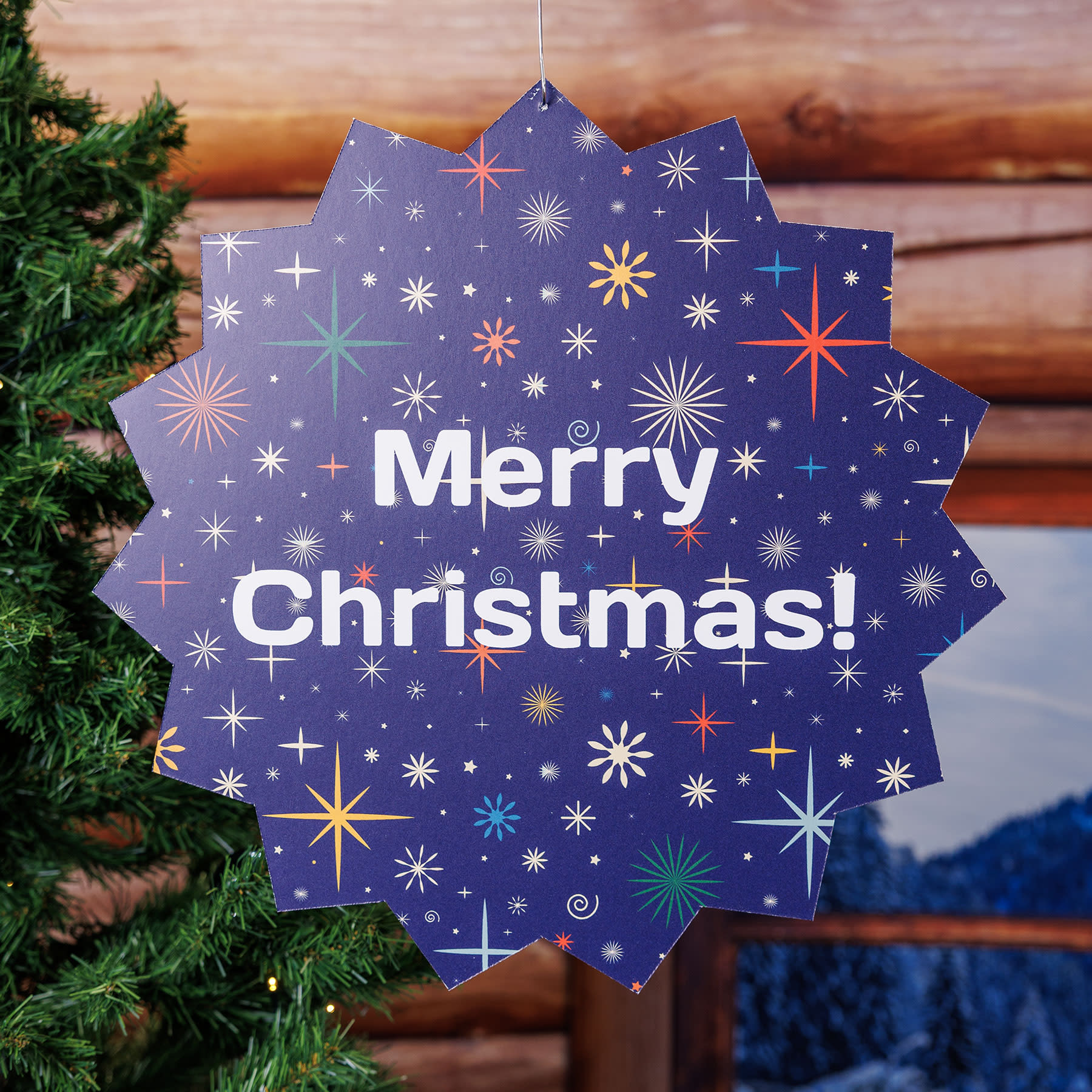 kerstproduct plafondhanger-template