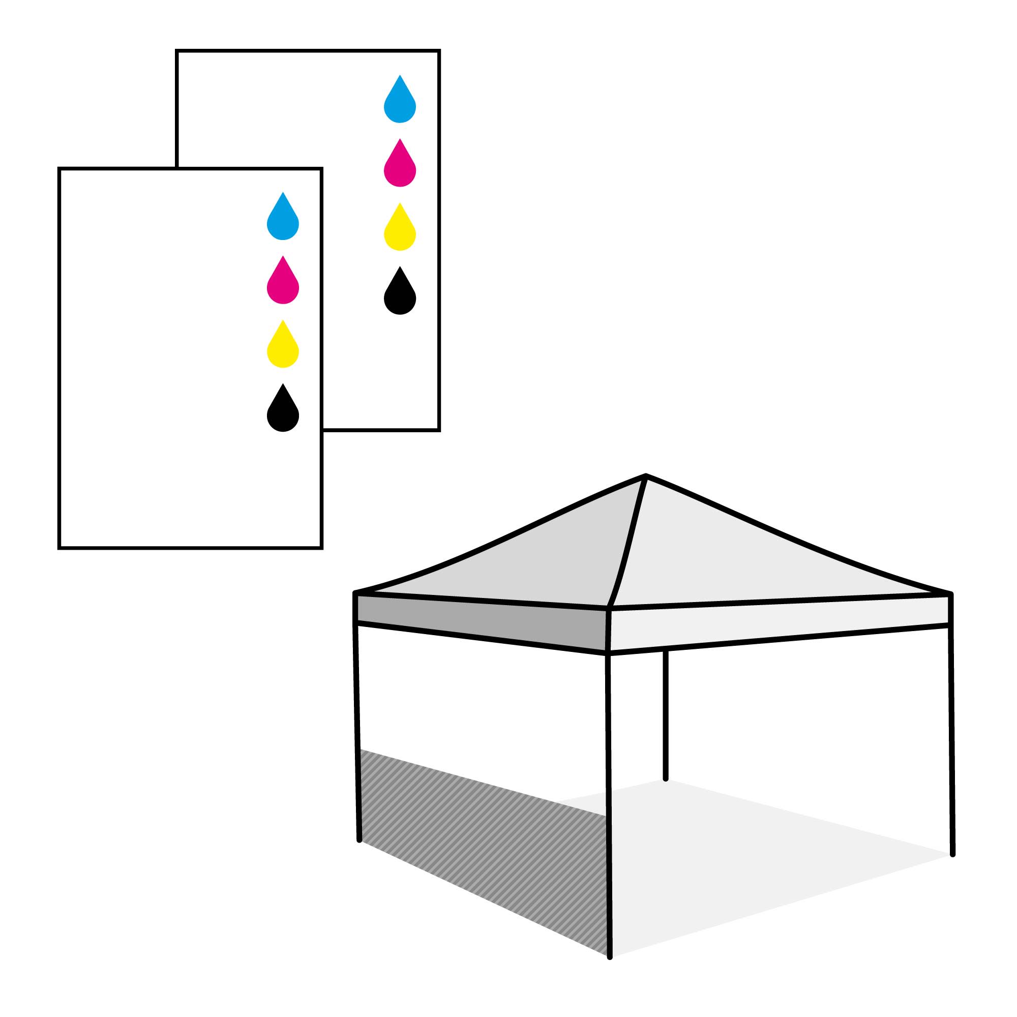 Demi-paroi, impression recto verso