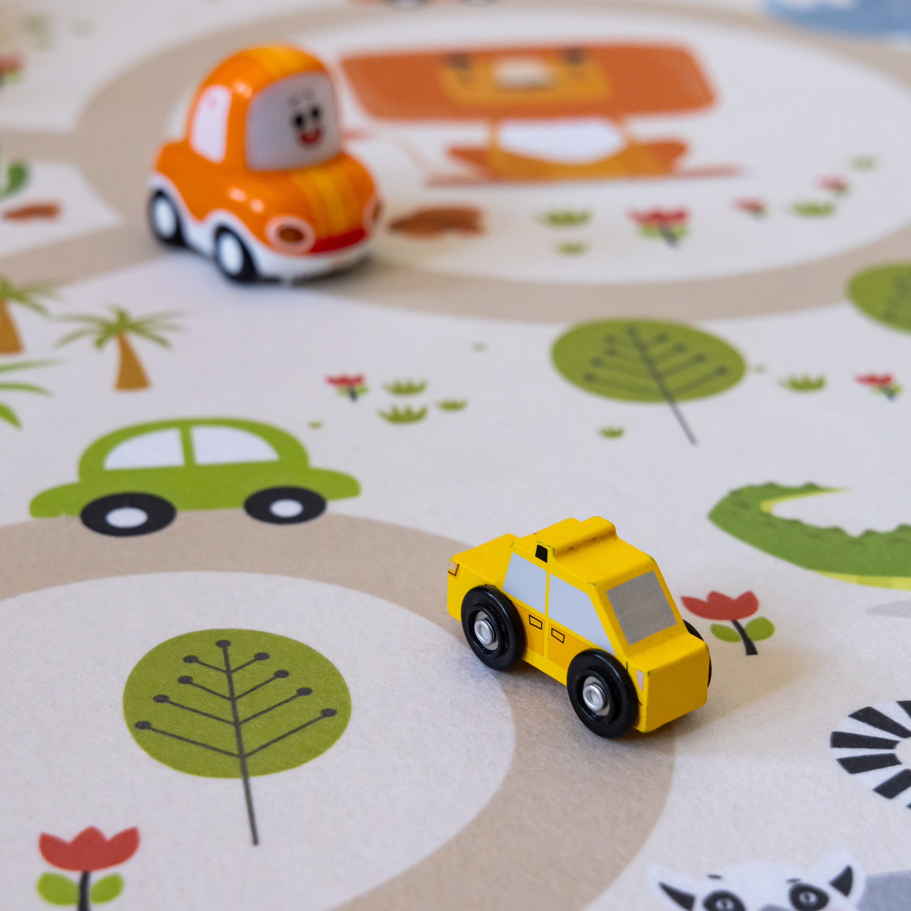 Vilt-speelplaat-closeup