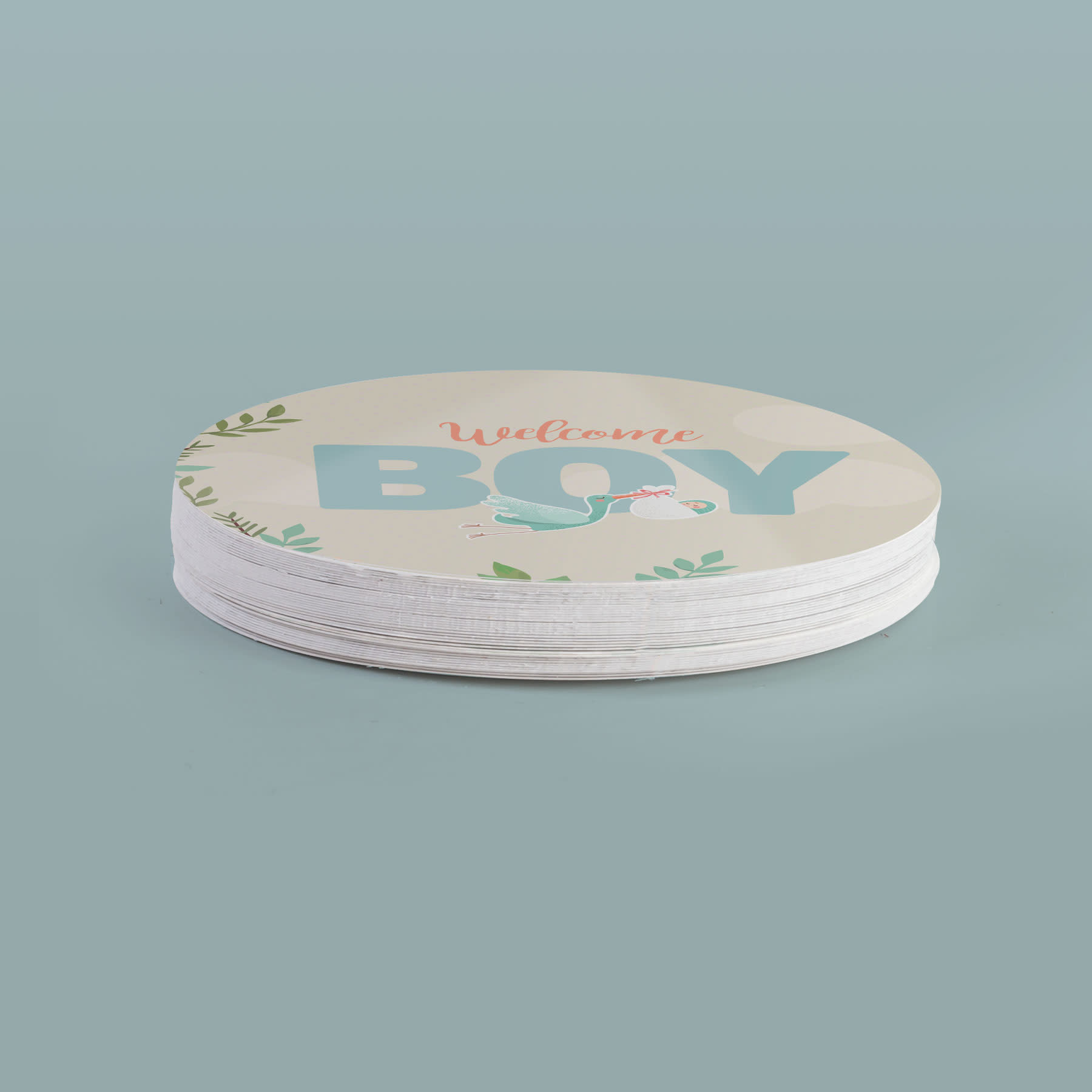 Rondekaarten-pile-geboortekaartje