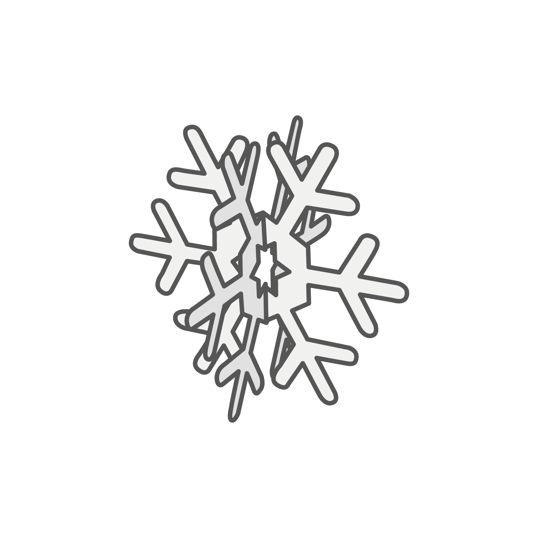 40 cm sneeuwvlokje 3D