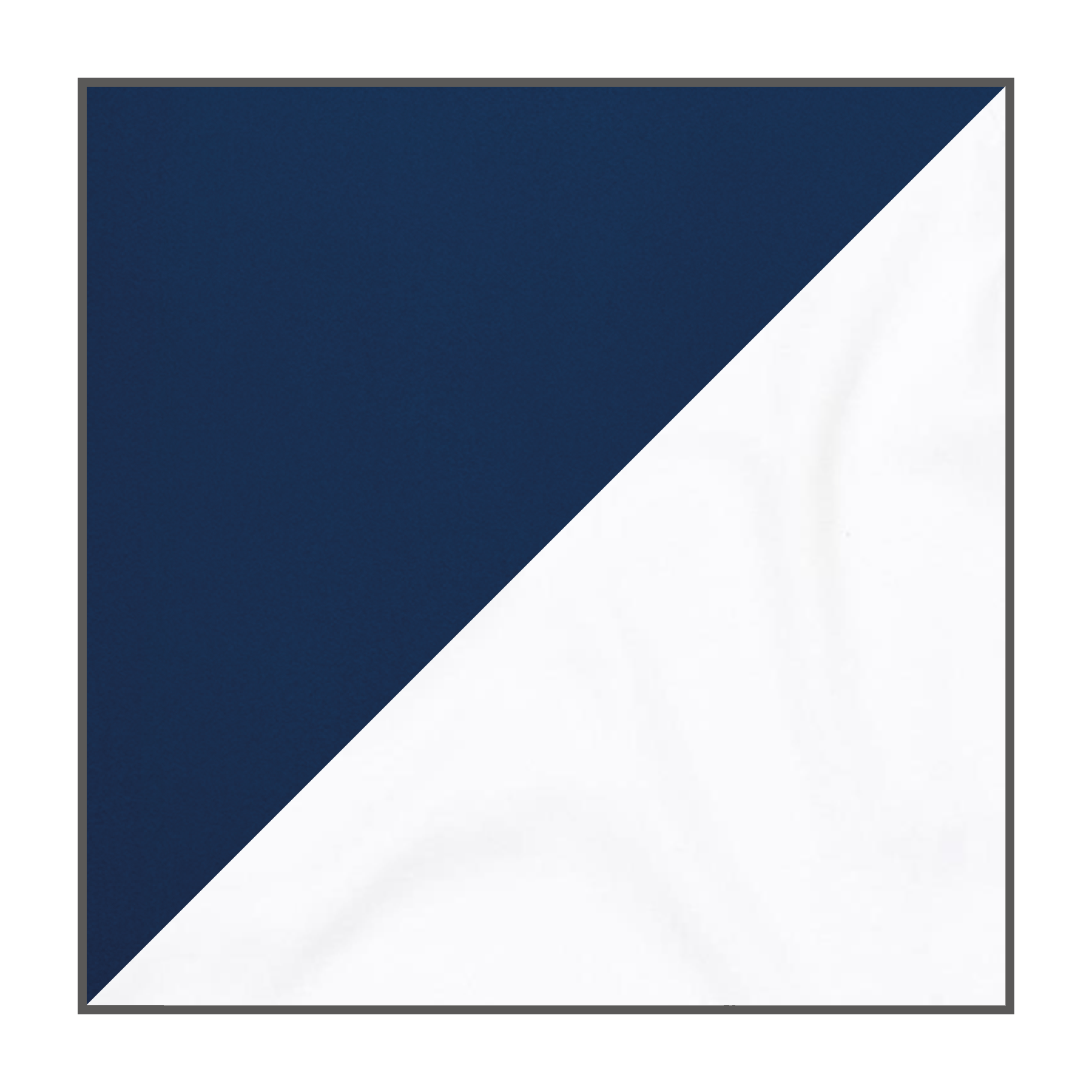 Navy Blue - White