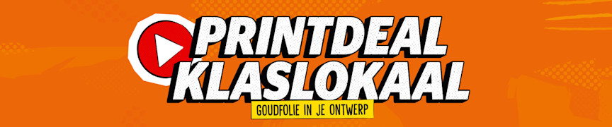 secondary printdealklaslokaal goudfolie