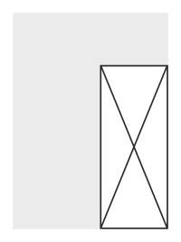 X-banner small (55 X 150 cm)