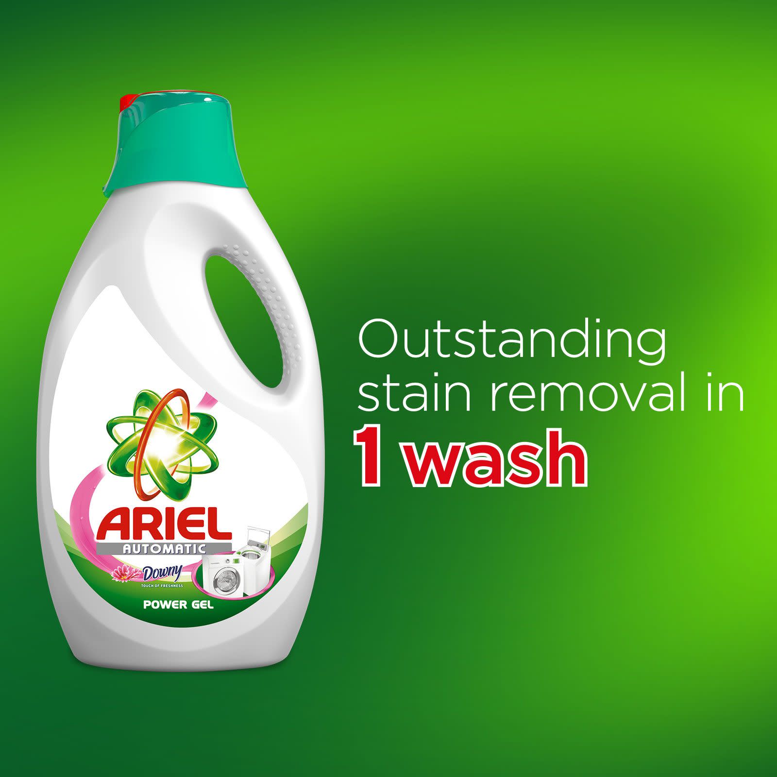 Ariel Automatic Washing Power Gel Laundry Detergent Touch of Freshness Downy