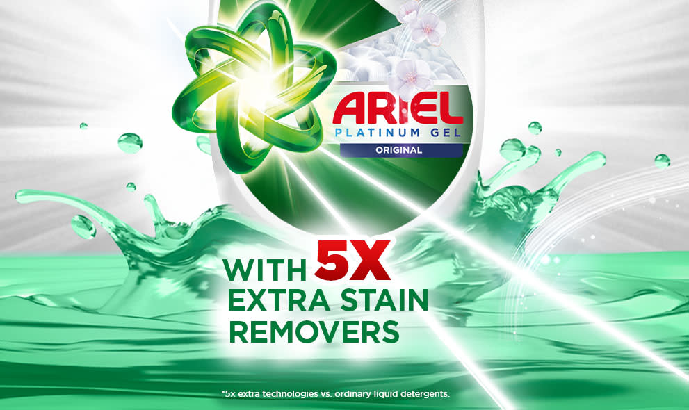 WITH 5X EXTRA STAIN REMOVERS