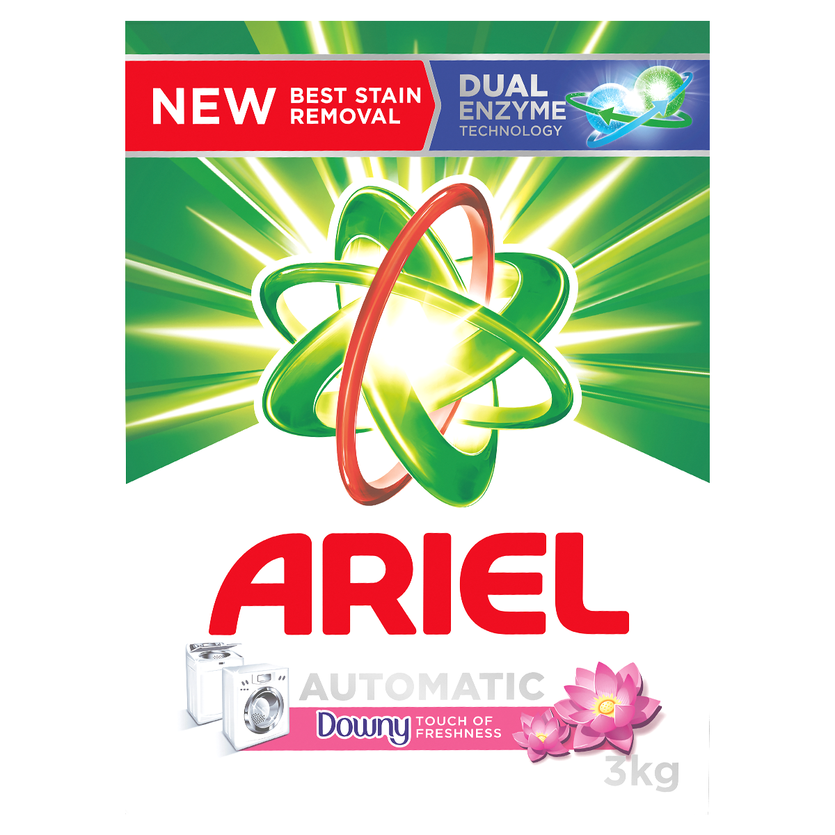 Ariel avec détergent à lessive en poudre Downy Freshness, 5 ct. 
