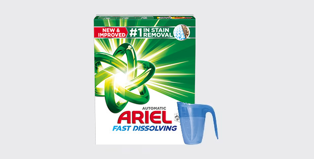 How to use and dose Ariel powder detergent