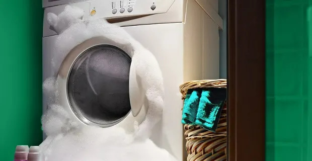 Too much foam in washing machine