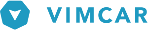 vimcar logo blue on transparent box