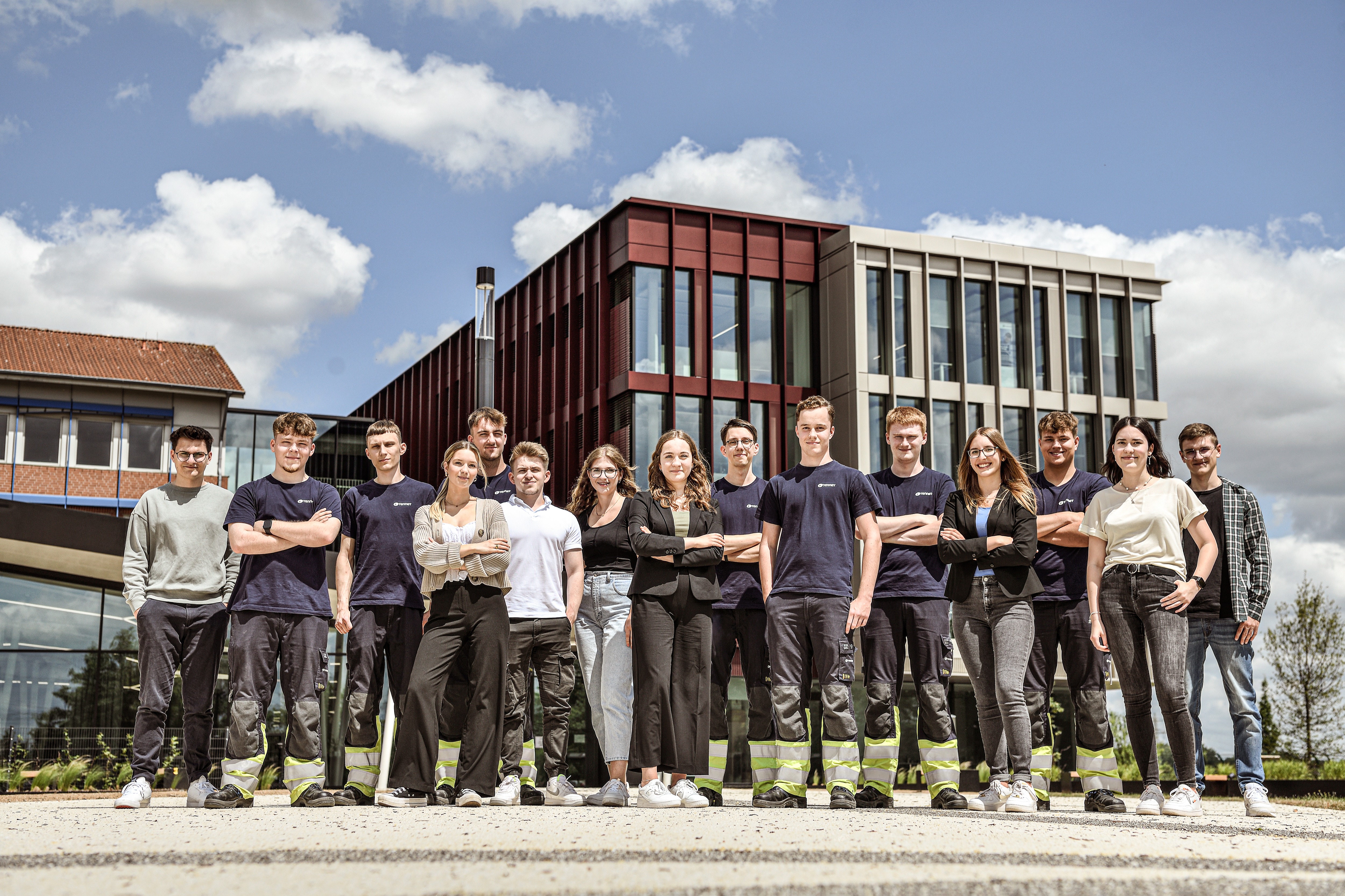 Gruppe von Auszubildenden