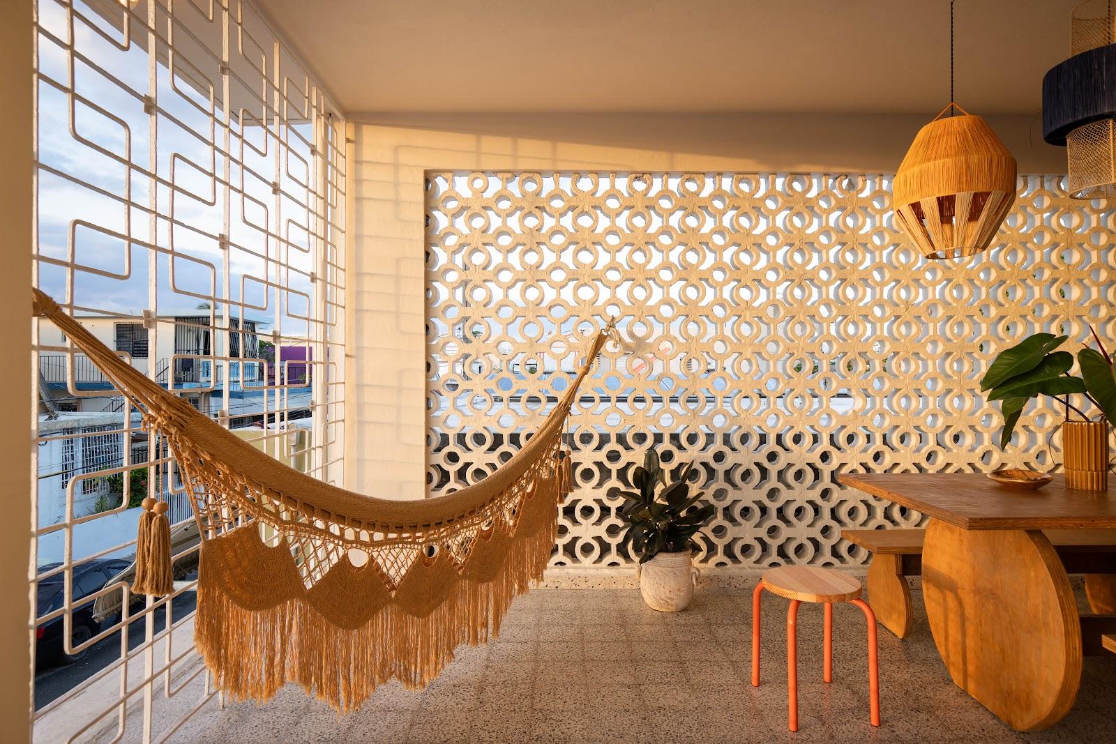 An apartment interior at Noa by DW in San Juan.

