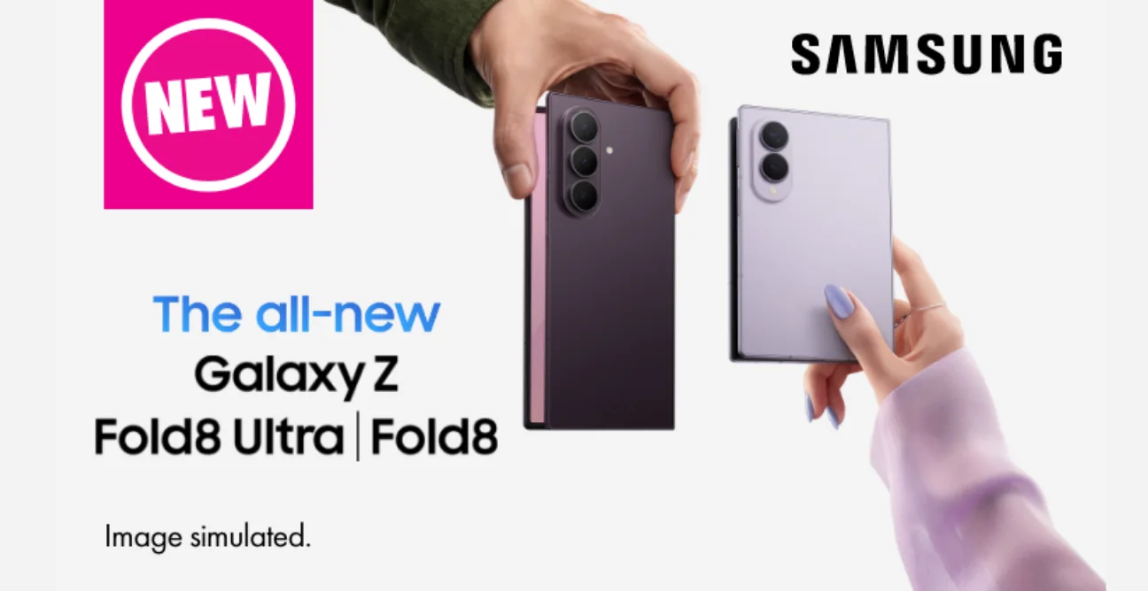 Samsung Galaxy Fold8 and Fold8 Ultra held by hands
