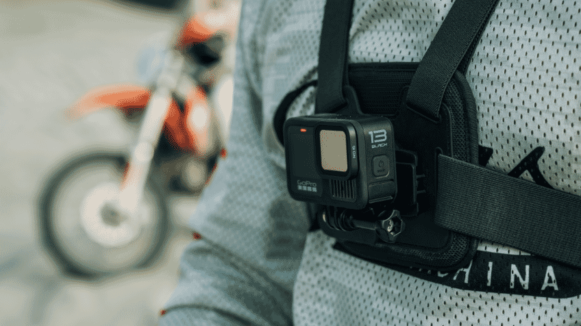 The GoPro Hero12 with GoPro Handler Mount in the outdoors