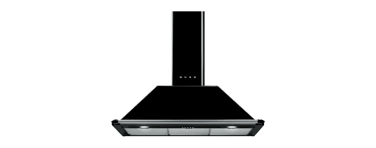 product image of the Smeg 90cm Black Victoria Chimney Rangehood
