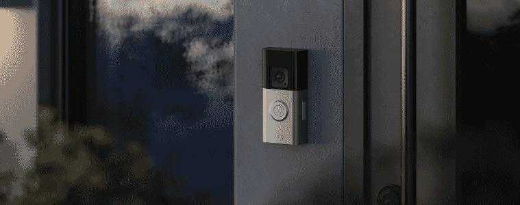 Ring Doorbell on front door 
