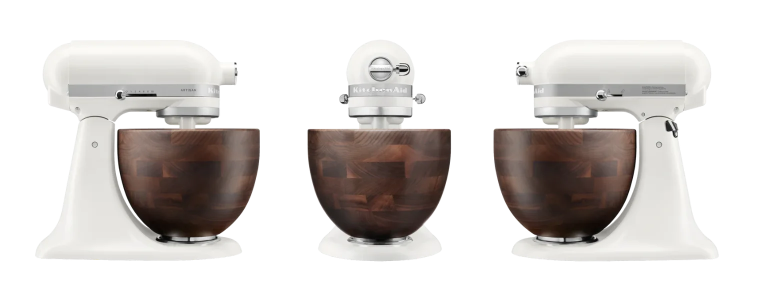 KitchenAid Artisan Stand Mixer With Walnut Wood Bowl