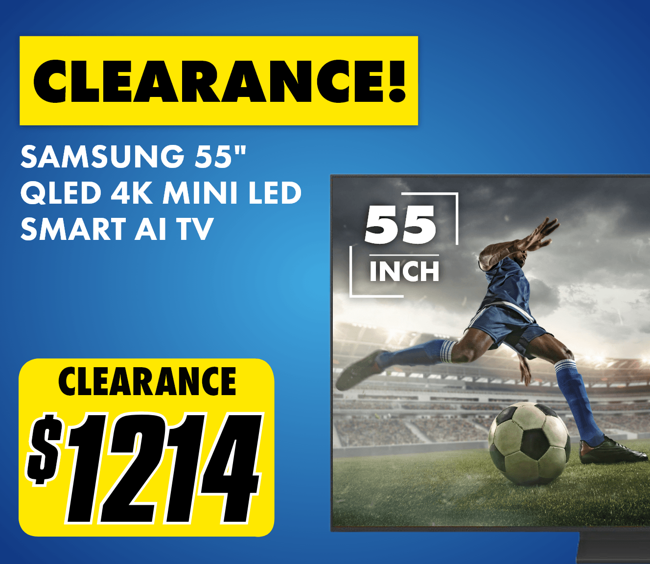 Samsung 55" NEO QLED 4K Mini LED Smart AI TV