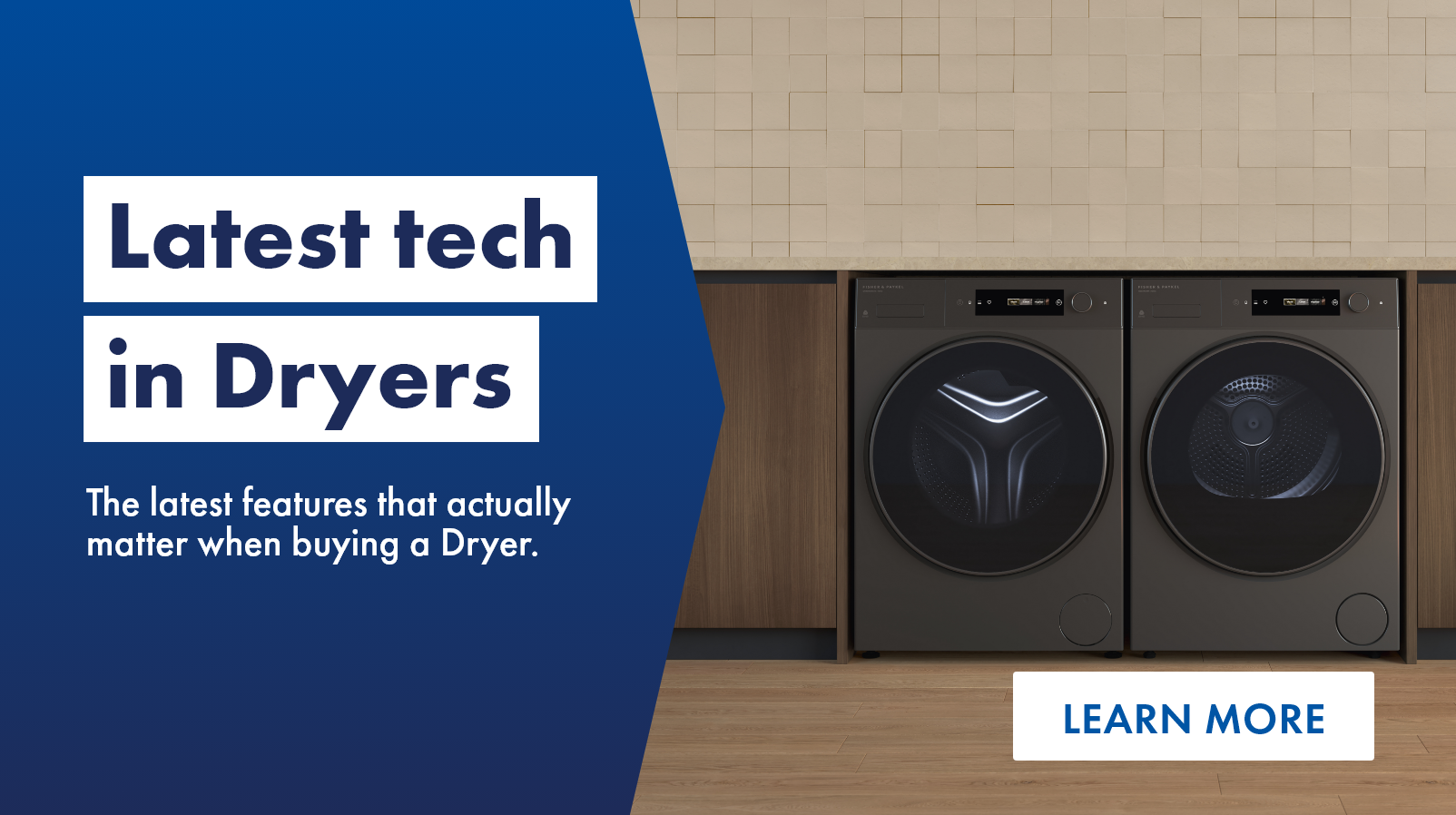 Latest tech in dryers: family loading laundry into a dryer together at home