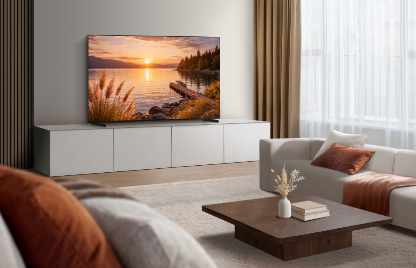 Man watching Samsung TV.