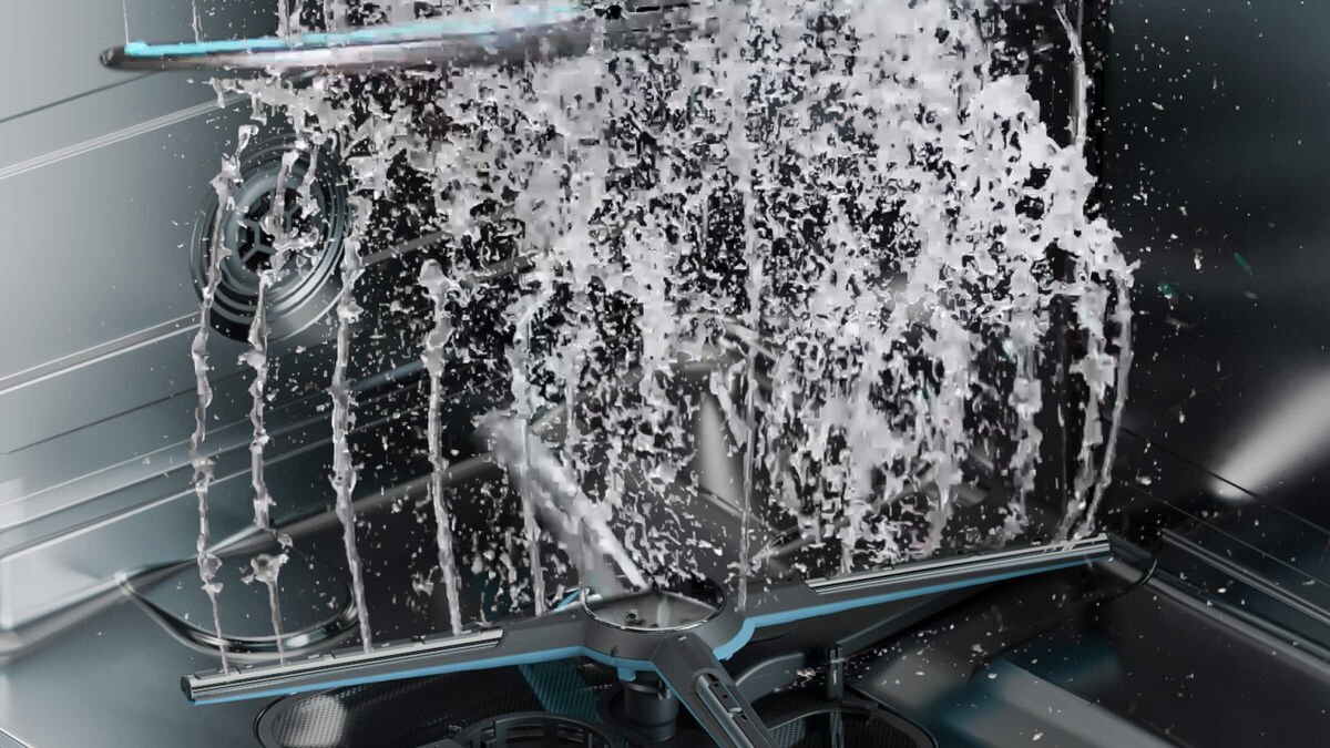 Haier DualPower Spray Arm, twice the coverage for cleaner dishes